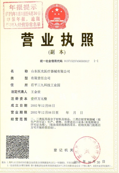 Business License (original)